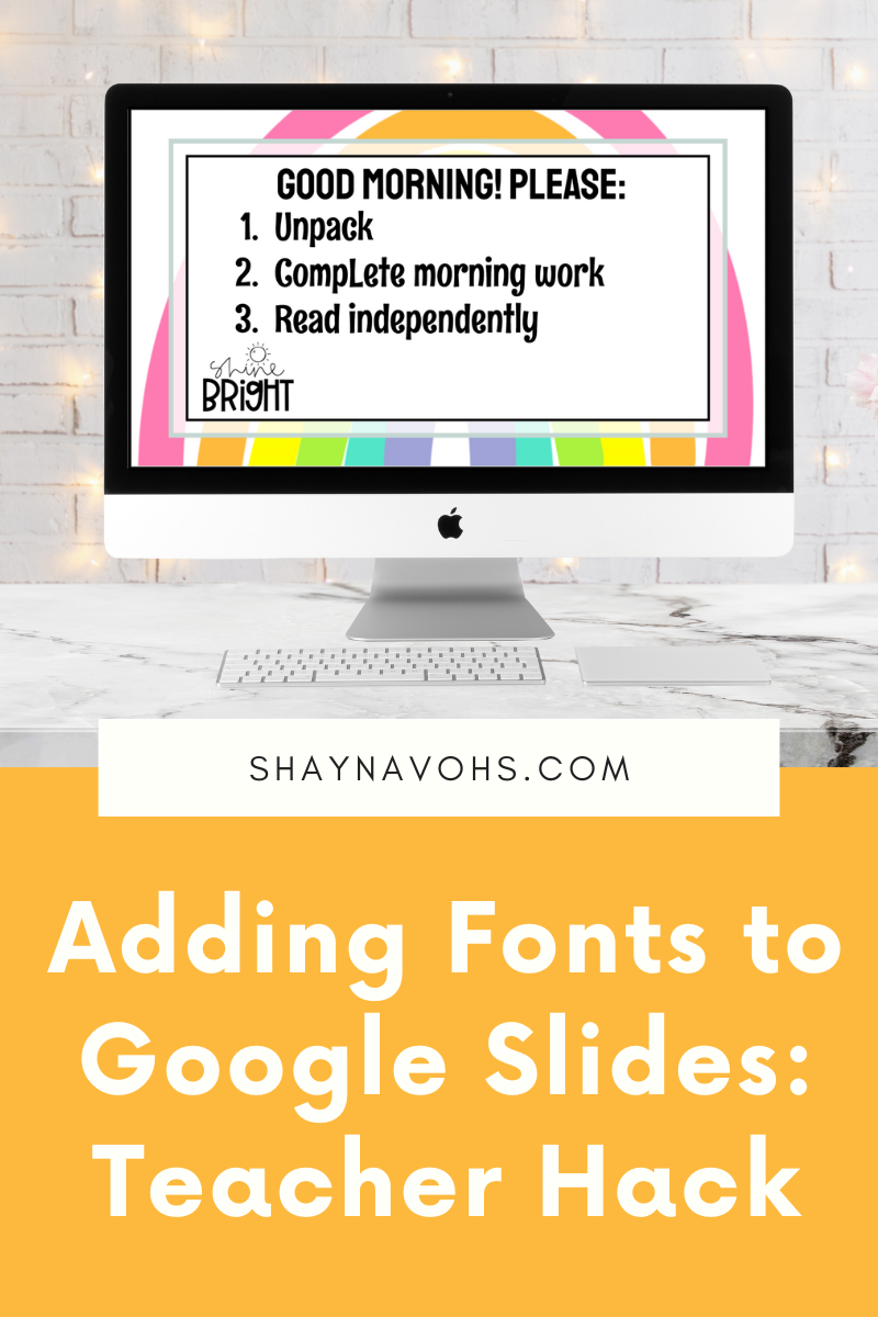 How To Put Dafont Fonts Into Google Slides