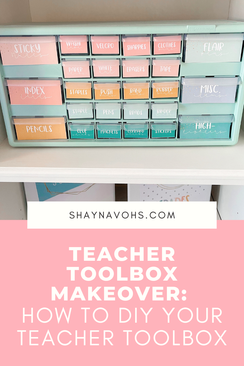 Teacher Toolbox Makeover: How to DIY your Teacher Toolbox - Shayna Vohs