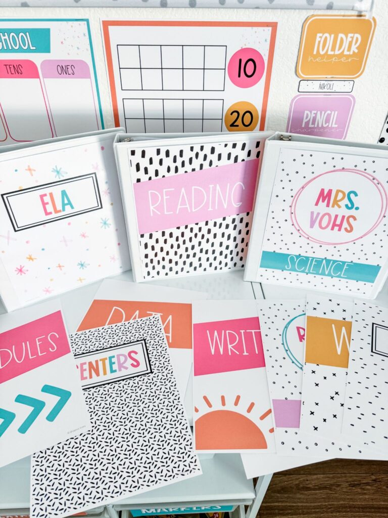 This image shows a bunch of different styles of binder covers.