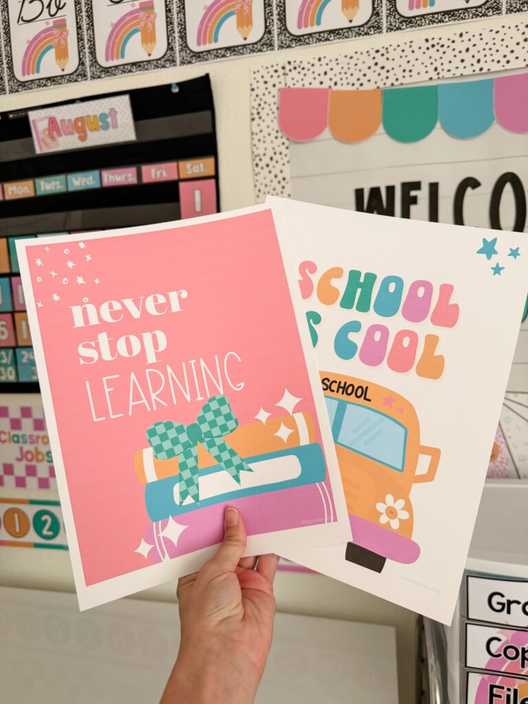 This image shows two inspirational posters decorated in pastel composition style.